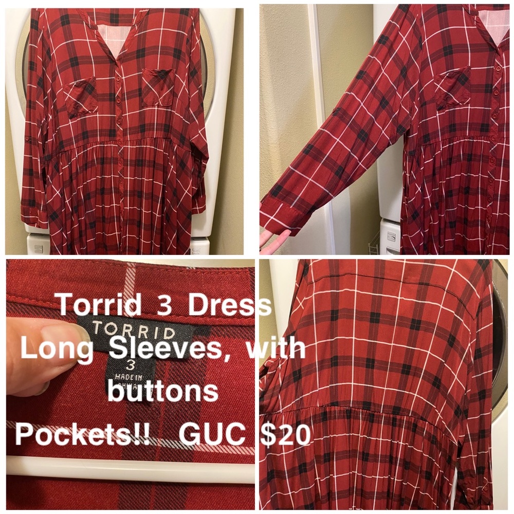 GUC Torrid 3 Plaid Dress
